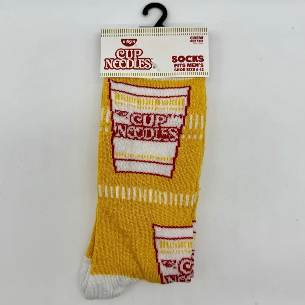 Nissin Cup Noodles‎ Crew Adult Socks Size 6-12